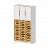 Produkt Bild qickly® Schrank, 5 Ordnerhöhen, 3 Türen, 36 kleinen Schüben SLS35-3K