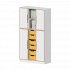 Produkt Bild qickly® Schrank, 5 Ordnerhöhen, 4 Türen, 6 große Ergo Tray Boxen SLS35-6G