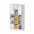 Produkt Bild qickly® Schrank, 5 Ordnerhöhen, 2 Türen, 6 große Ergo Tray Boxen SLS35-4G