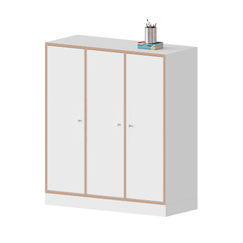 Produkt Bild qickly® Schrank, 3 Ordnerhöhen, 3 Türen mit Schloss SLS33LLL
