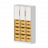Product image qickly® cabinet, 5 file heights, 3 doors, 18 large Ergo Tray boxes SLS35-3G