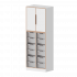 Product image qickly® cabinet. 5 file heights, 2 doors and 12 large Ergo Tray boxes SLS25-3G