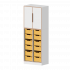 Product image qickly® cabinet. 5 file heights, 2 doors and 12 large Ergo Tray boxes SLS25-3G