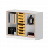 Product image qickly® shelf, 2 file heights, 8 small Ergo Tray boxes SLS32EEK