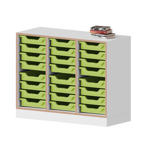 Product image qickly&reg; shelf, 2 file heights, 24 small Ergo Tray boxes SLS32KKK