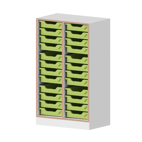 Product image qickly&reg; shelf, 3 file heights, 24 small Ergo Tray boxes SLS23KK