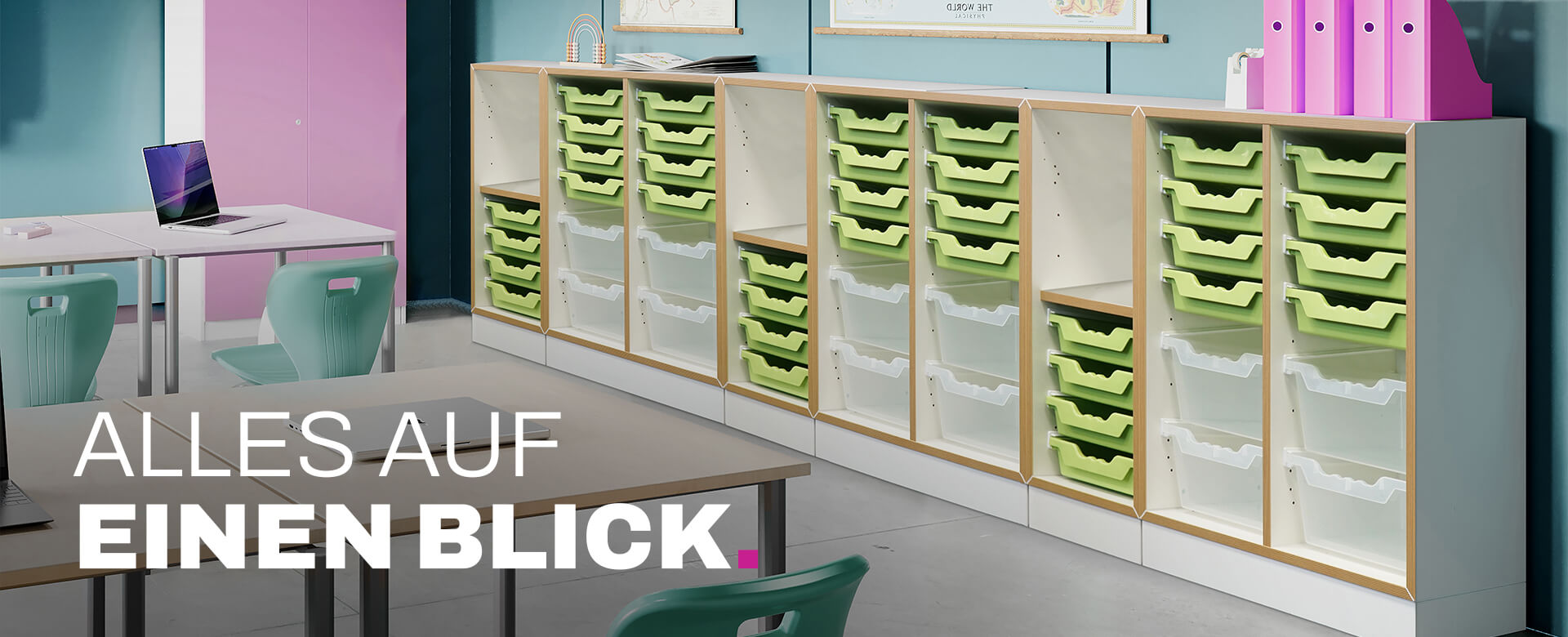 qickly® shelving system in the school